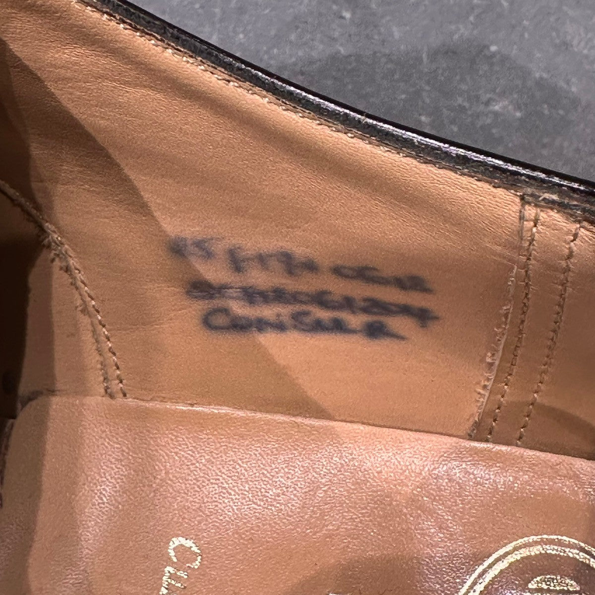 美品【Church’s】チャーチ コンサル 5都市 ストレートチップ ポリッシュドバインダーカーフ ダークブラウン サイズUK85F 173ラスト