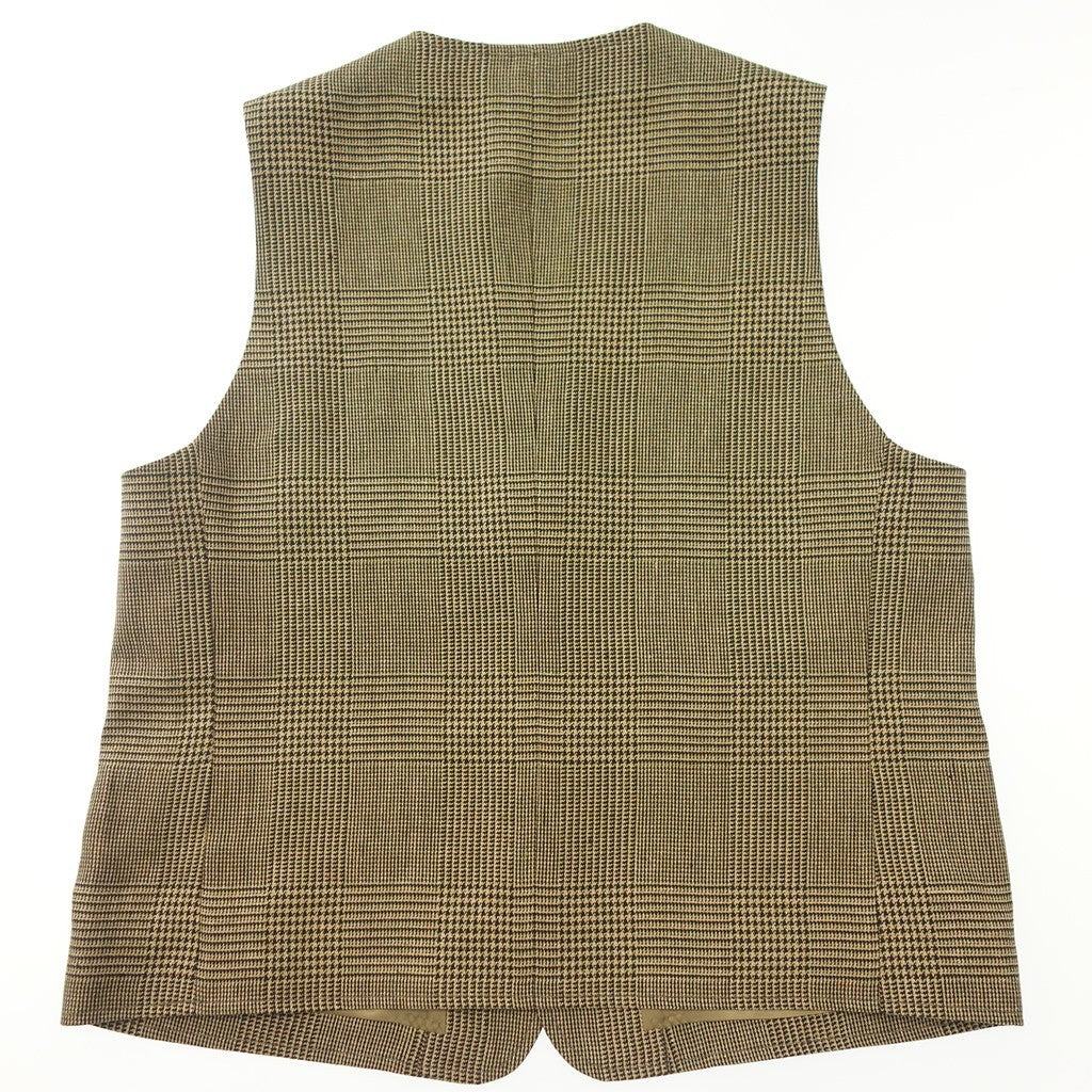 【OUT OF TRAD】アウトオブトラッド Keith 4Bベスト Glen Plaid ベージュ サイズ 3