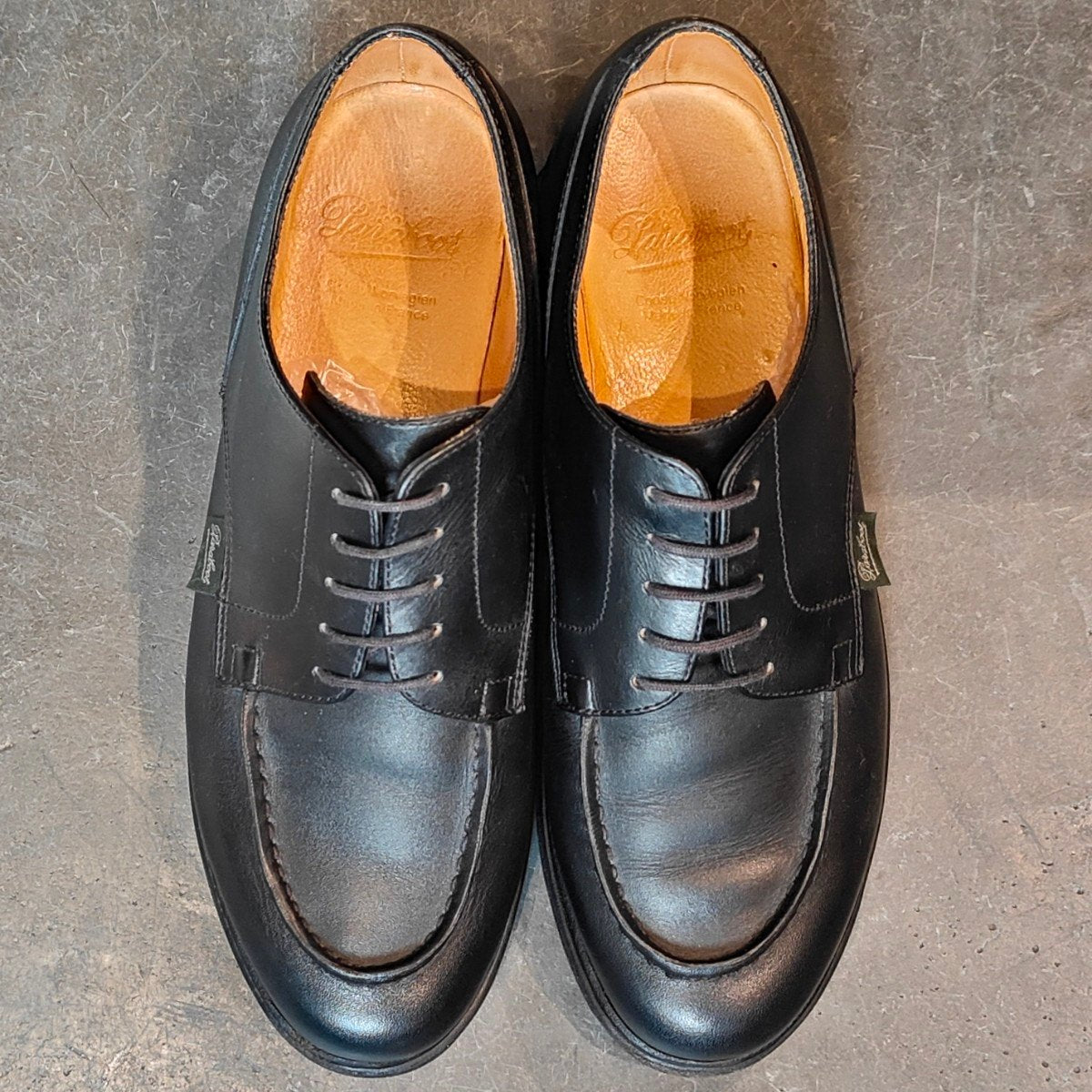 極美品 【Paraboot】パラブーツ シャンボード Uチップ リスレザー ブラック サイズUK6 定価¥96,800-