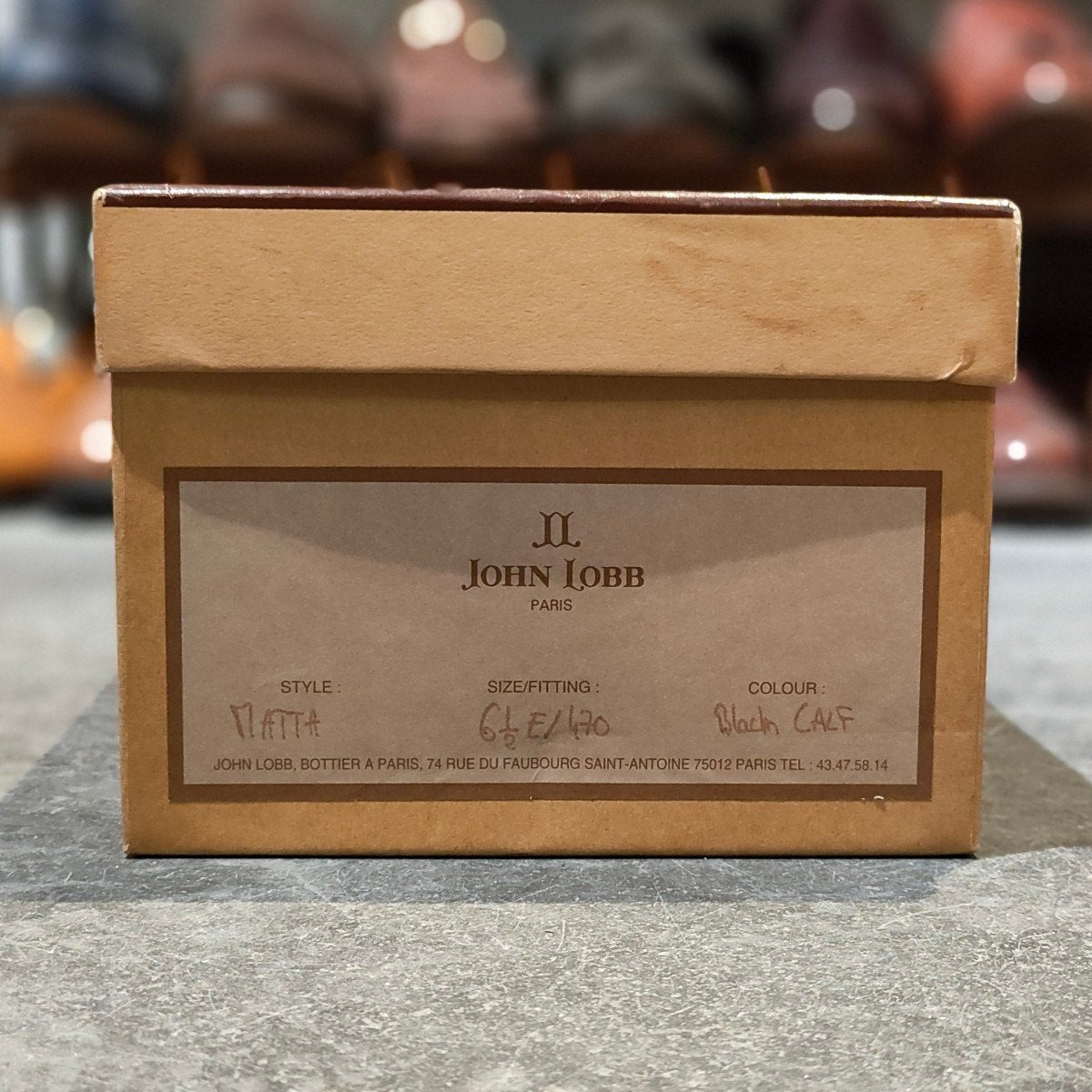 希少 使用数回【JOHN LOBB】ジョンロブ マッタ 旧ボノーラ製 シングルモンクストラップ カーフ ブラック サイズ UK6.5E 470ラスト