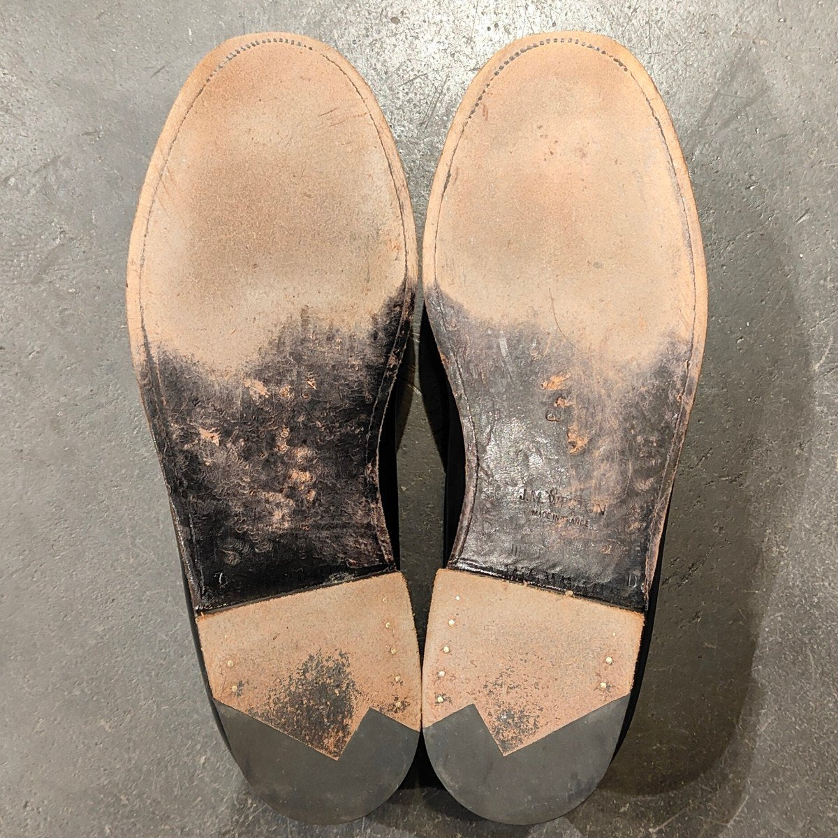 【J.M.WESTON】ジェイエムウエストン 180 シグニチャーローファー ボックスカーフ ブラック サイズ UK7D 41ラスト 定価¥156,200-