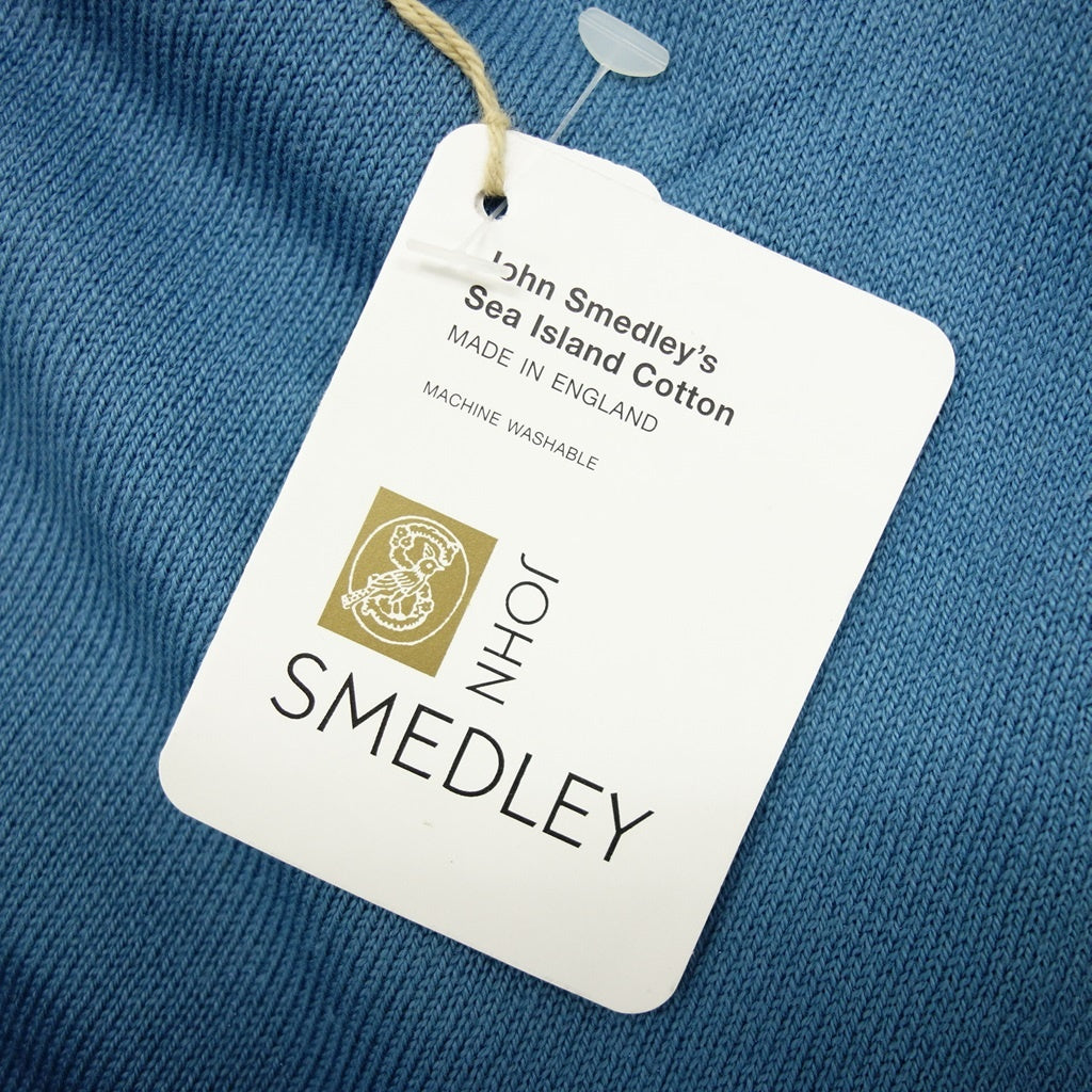 【JOHN SMEDLEY】ジョンスメドレー 90年代 シーアイランドコットン ニットポロ デッドストック ブルー サイズ S DEADSTOCK