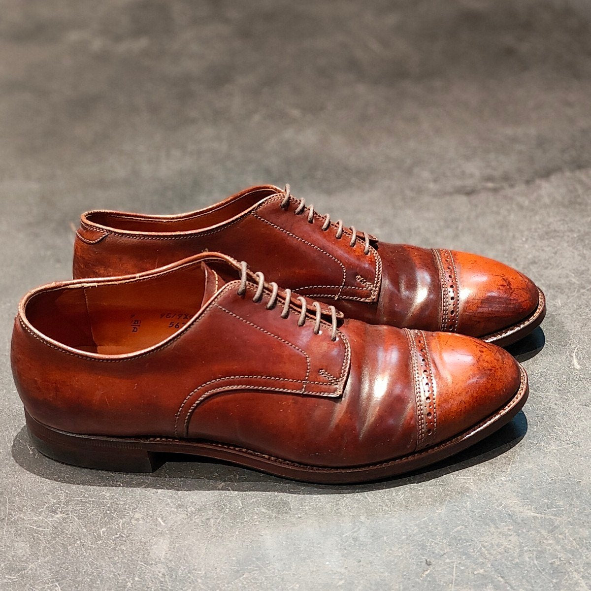 希少 【ALDEN】オールデン アナトミカ別注 56254 パンチドキャップトゥ コードバン ラベロ サイズUS9D モディファイドラスト