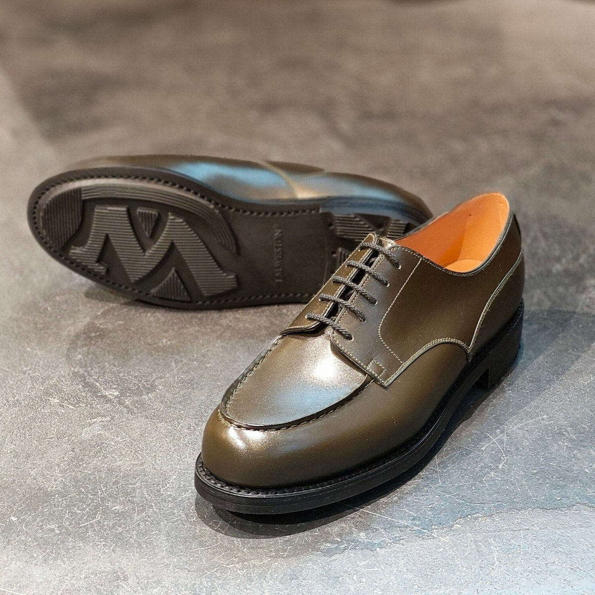 新品未使用 【J.M.WESTON】ジェイエムウエストン 641 ゴルフ Uチップ ボックスカーフ ハンターグリーン サイズ UK7.5D 31ラスト 定価168,300-