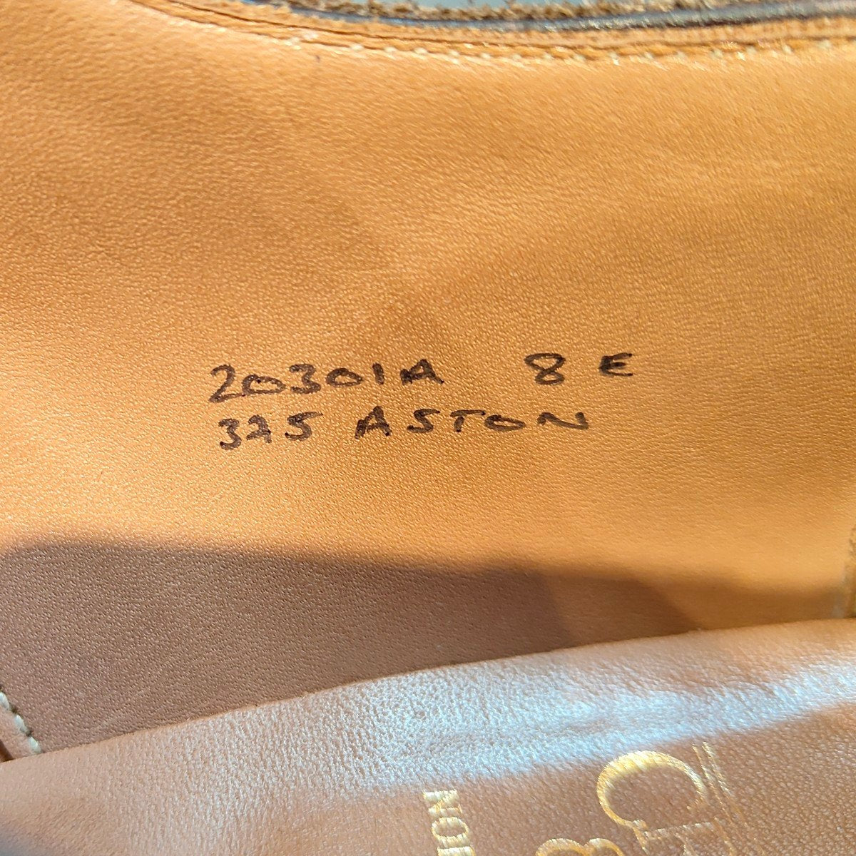 美品 【CROCKETT&JONES】クロケット&ジョーンズ アストン Uチップ グレインレザー ブラウン サイズ UK8E 375ラスト 定価¥137,500-