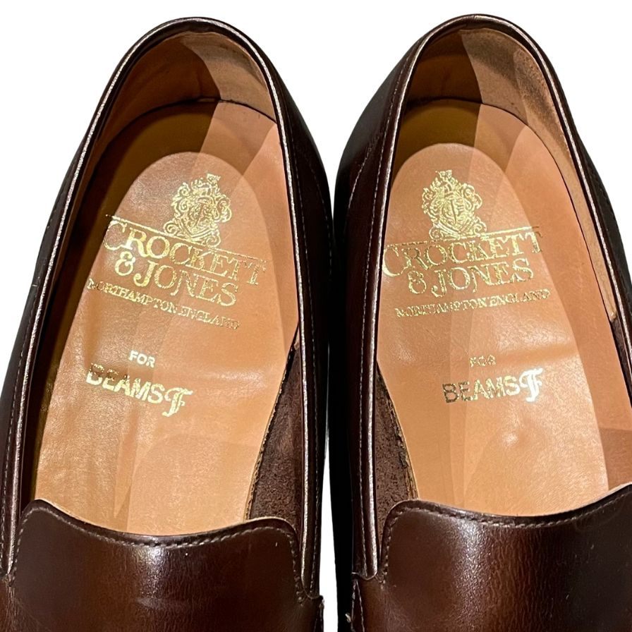 【CROCKETT&JONES】クロケット&ジョーンズ ローファー ブラウン(茶系) サイズ UK8.5E ラスト