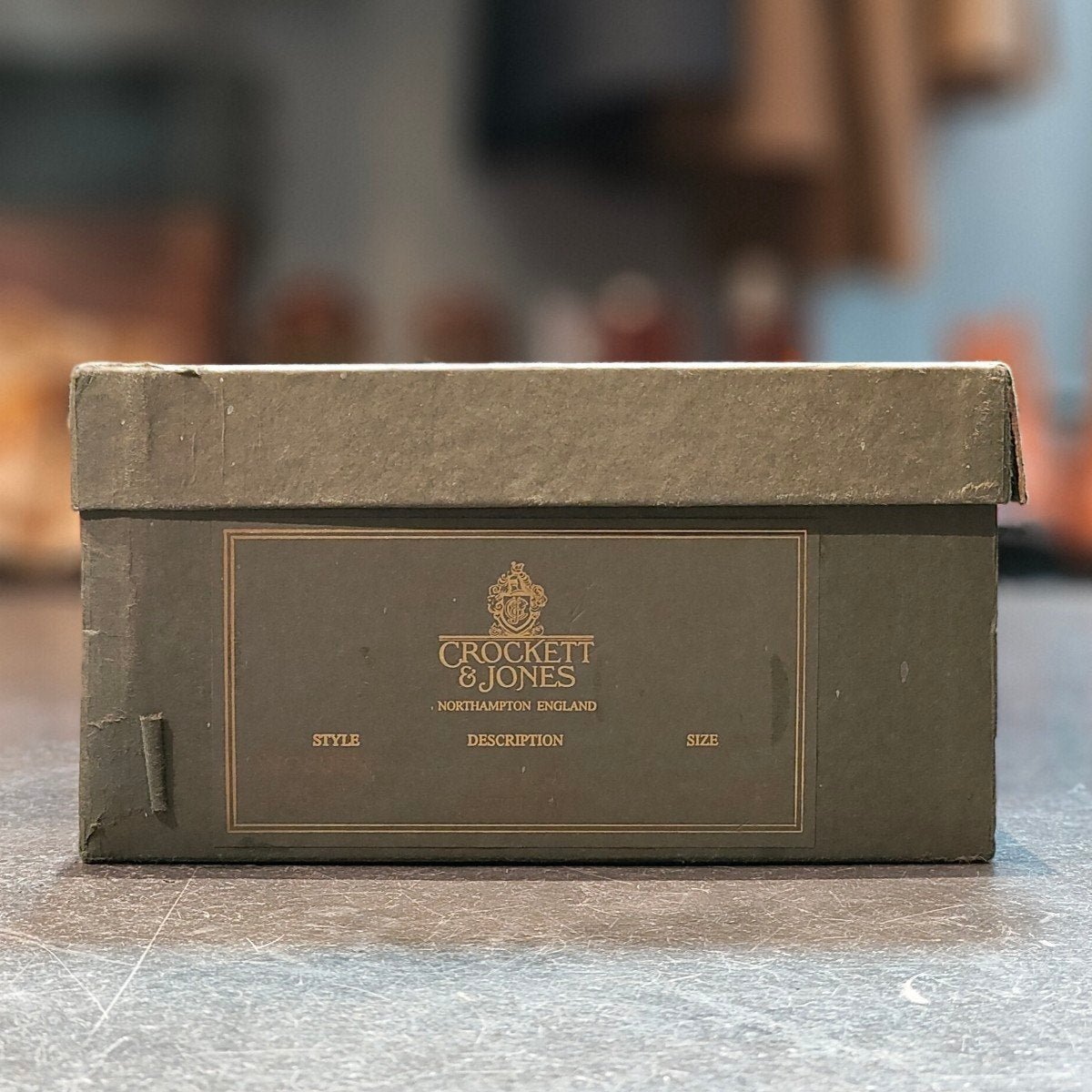試着程度【CROCKETT&JONES】クロケット&ジョーンズ ウーバン チャッカブーツ スエード ネイビー サイズ UK7E