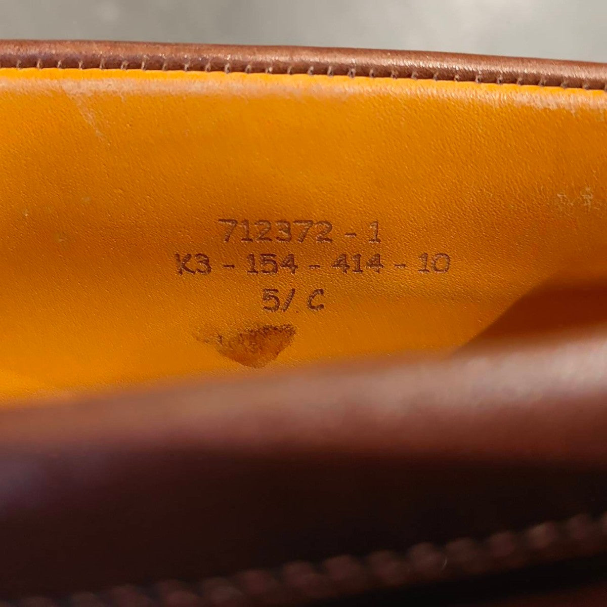 極美品【J.M.WESTON】ジェイエムウエストン アストンライン 414 スクエアトゥコインローファー カーフ ブラウン サイズUK5.5C K3ラスト