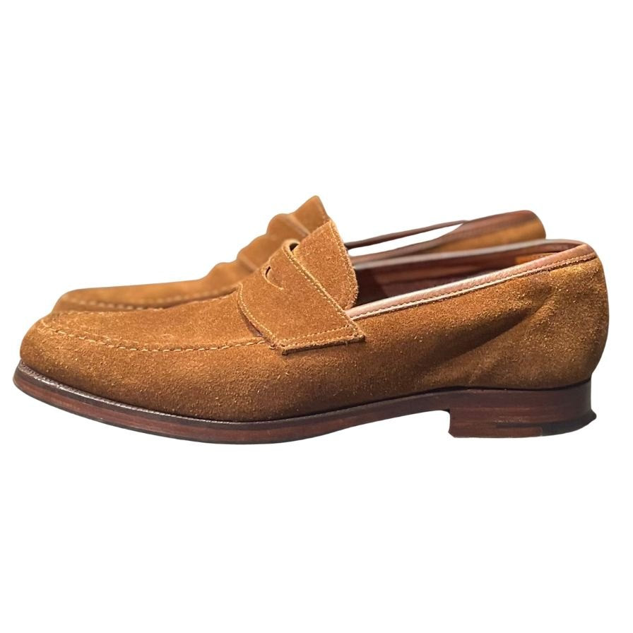 【CROCKETT&JONES】クロケット&ジョーンズ ローファー スエード ブラウン(茶系) サイズ UK5.5E ラスト