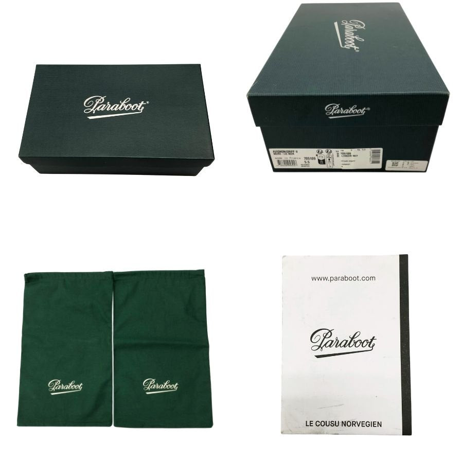 【Paraboot】パラブーツ ビジネスシューズ Uチップ ブラック サイズ UK5.5 ラスト