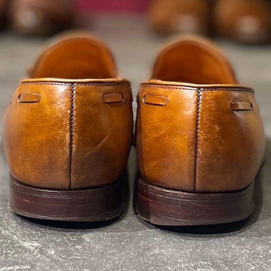 【CROCKETT&JONES】クロケット&ジョーンズ キャベンディッシュ3 タッセルローファー カーフ ブラウン サイズ UK7.5E