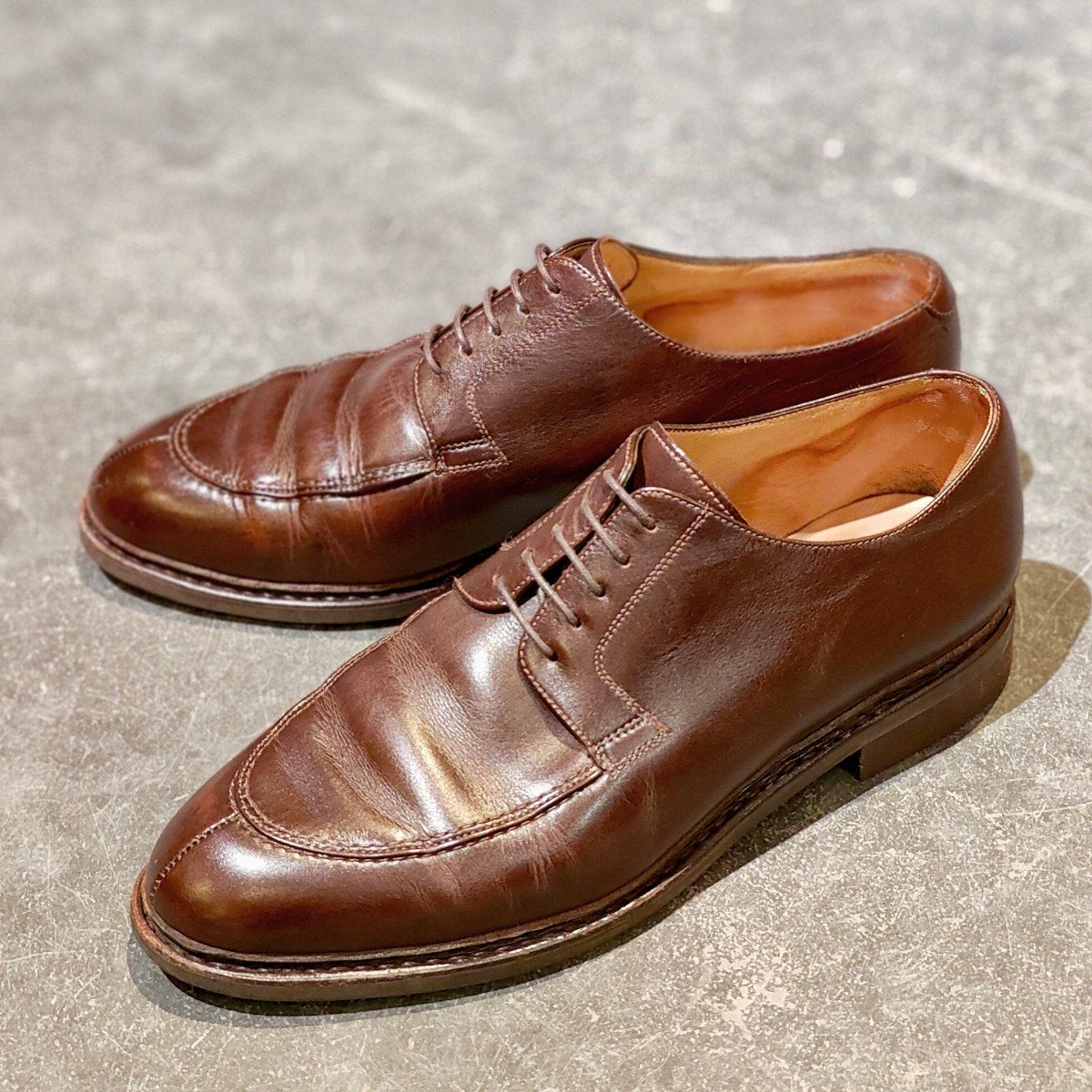 【PARABOOT】パラブーツ ルソー Uチップ カーフ カフェ サイズ UK7
