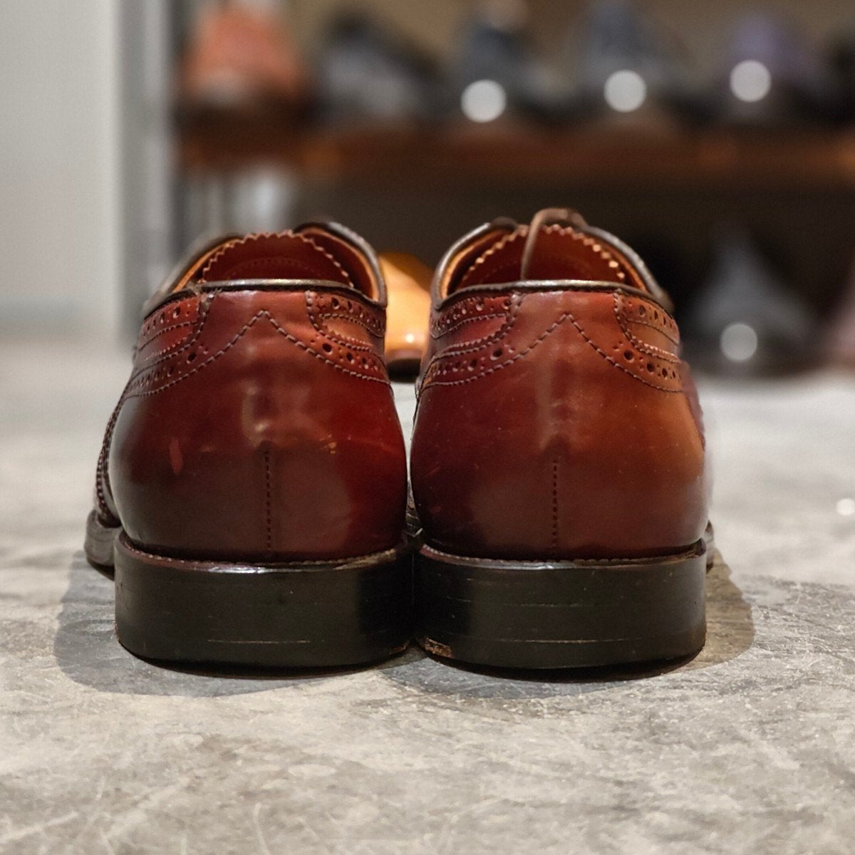 【ALDEN】オールデン 974 ショートウィングチップ コードバン ダークバーガンディ サイズ US9D トラモントラスト