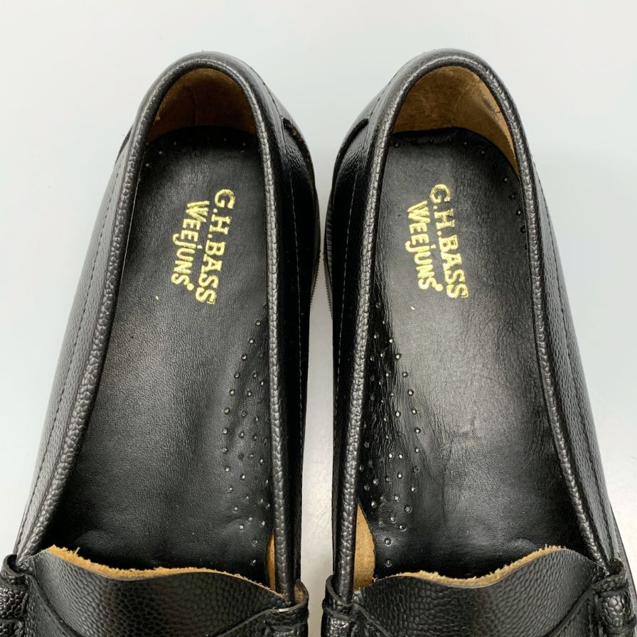 【G.H.Bass&Co.】ジーエイチバス ローファー シボレザー ブラック(黒) サイズ 9.5 ラスト
