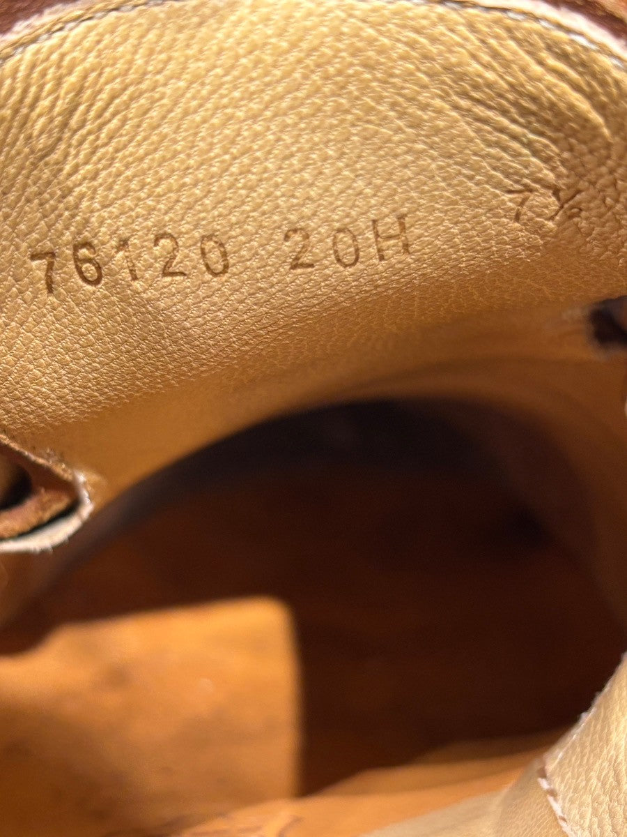 【Paraboot】パラブーツ レザーシューズ ウィリアム ダブルモンク グレインレザー ブラウン サイズ UK7.5