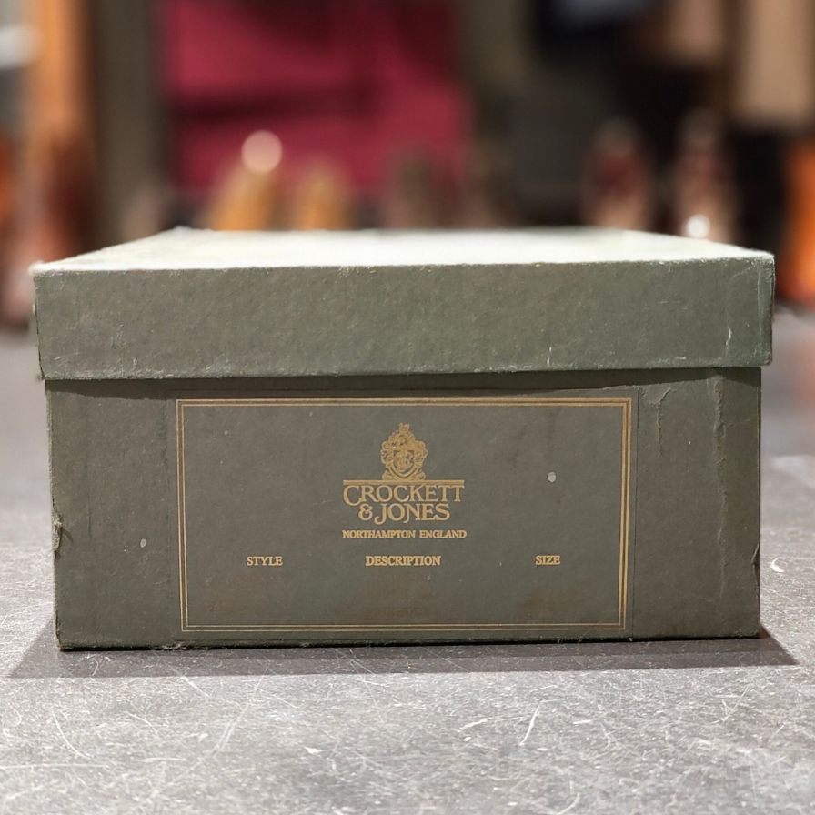 【CROCKETT&JONES】クロケットジョーンズ ゴールウェイ レースアップブーツ グレインレザー ブラック サイズ UK6.5E