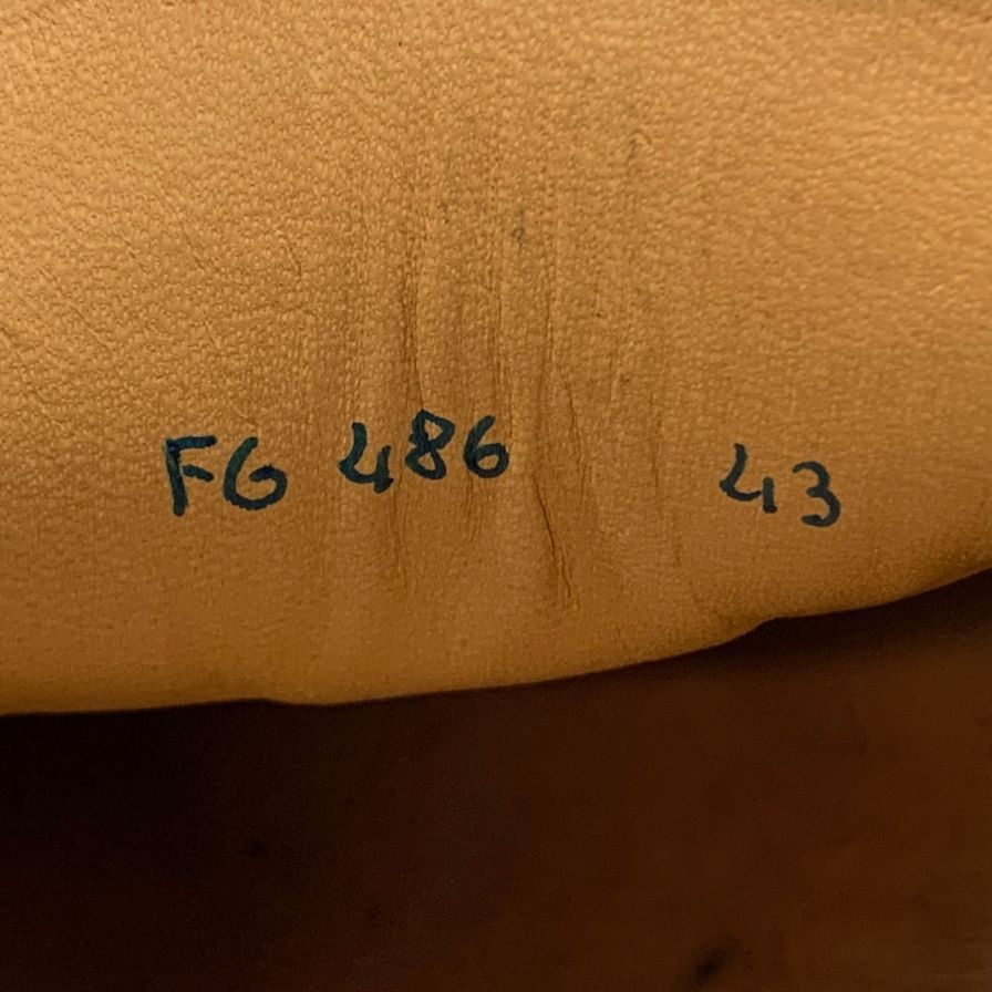 【Giacometti】ジャコメッティ FG486 ビジネスシューズ スエード ブラウン(茶系) サイズ 43 ラスト