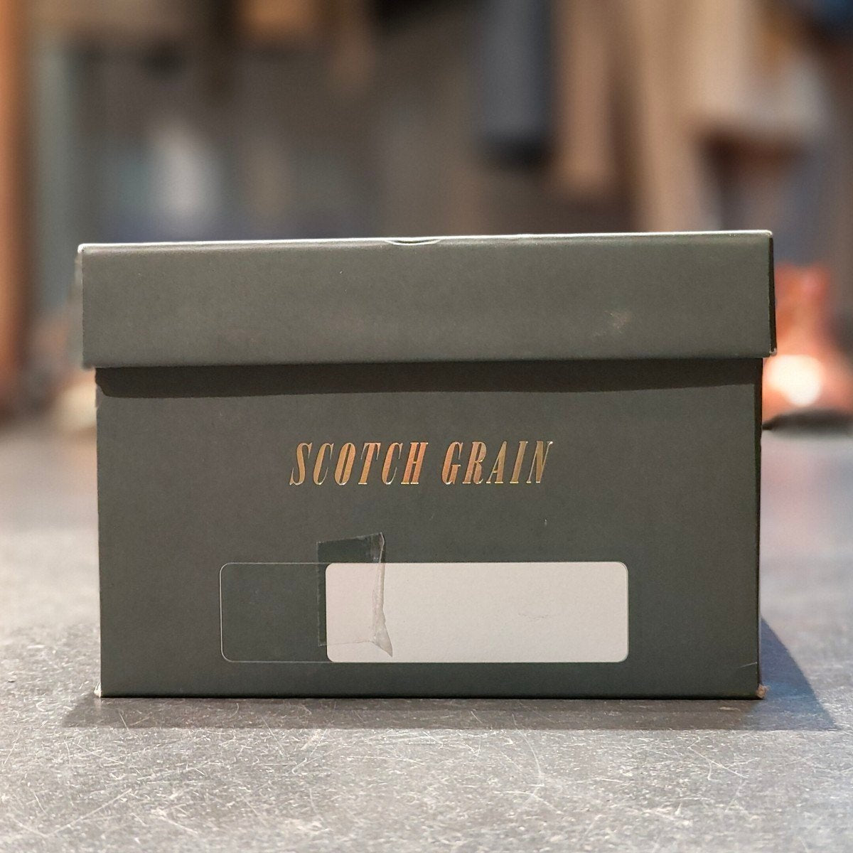 使用数回 【SCOTCH GRAIN】スコッチグレイン 4016 ストレートチップ カーフ ブラック サイズ 23.5EEEE 参考定価¥39,600-