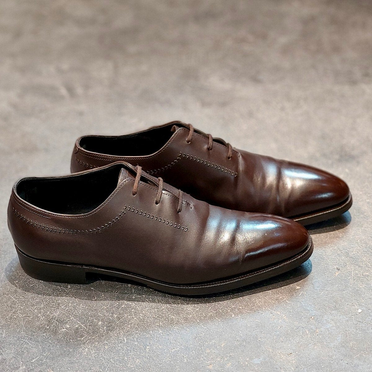 希少 極美品【JOHN LOBB】ジョンロブ ホルト HOLT 2019イヤーモデル ホールカット ダークブラウン サイズ UK7E 0118ラスト