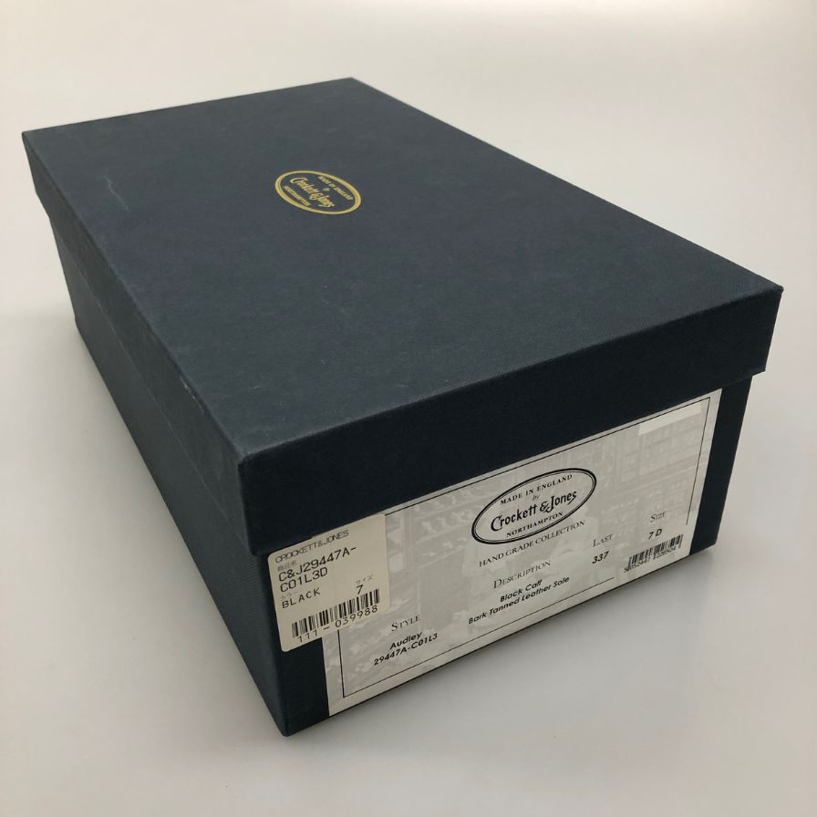 【CROCKETT&JONES】クロケット&ジョーンズ 9447 ビジネスシューズ ブラック(黒) サイズ 7D 337ラスト