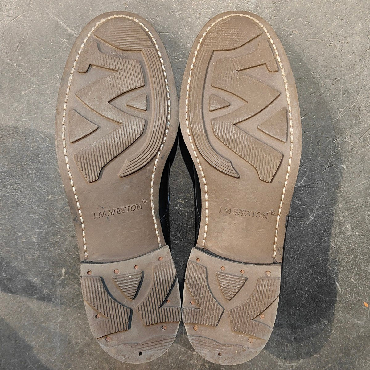 美品【J.M.WESTON】ジェイエムウエストン 641 ゴルフ Uチップ ボックスカーフ ブルー サイズ UK7C 31ラスト 定価¥168,300-