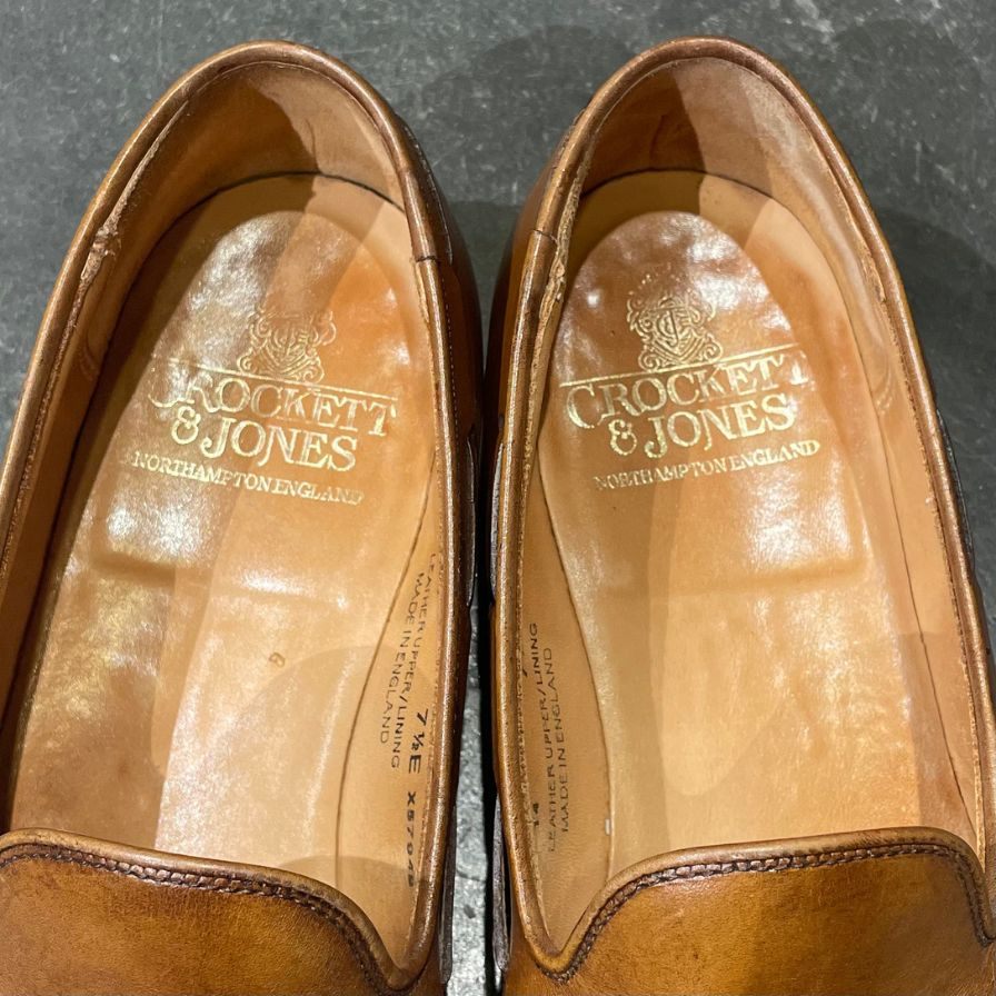【CROCKETT&JONES】クロケット&ジョーンズ キャベンディッシュ3 タッセルローファー カーフ ブラウン サイズ UK7.5E