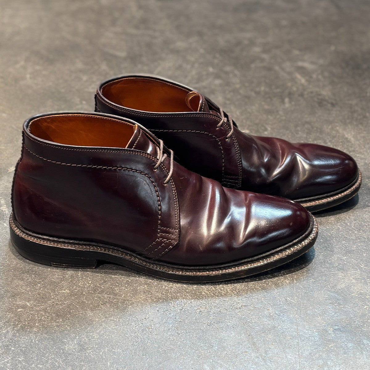 【ALDEN】オールデン チャッカブーツ 1339 コードバン ダークバーガンディ サイズUS9D バリーラスト 参考定価¥216,700-