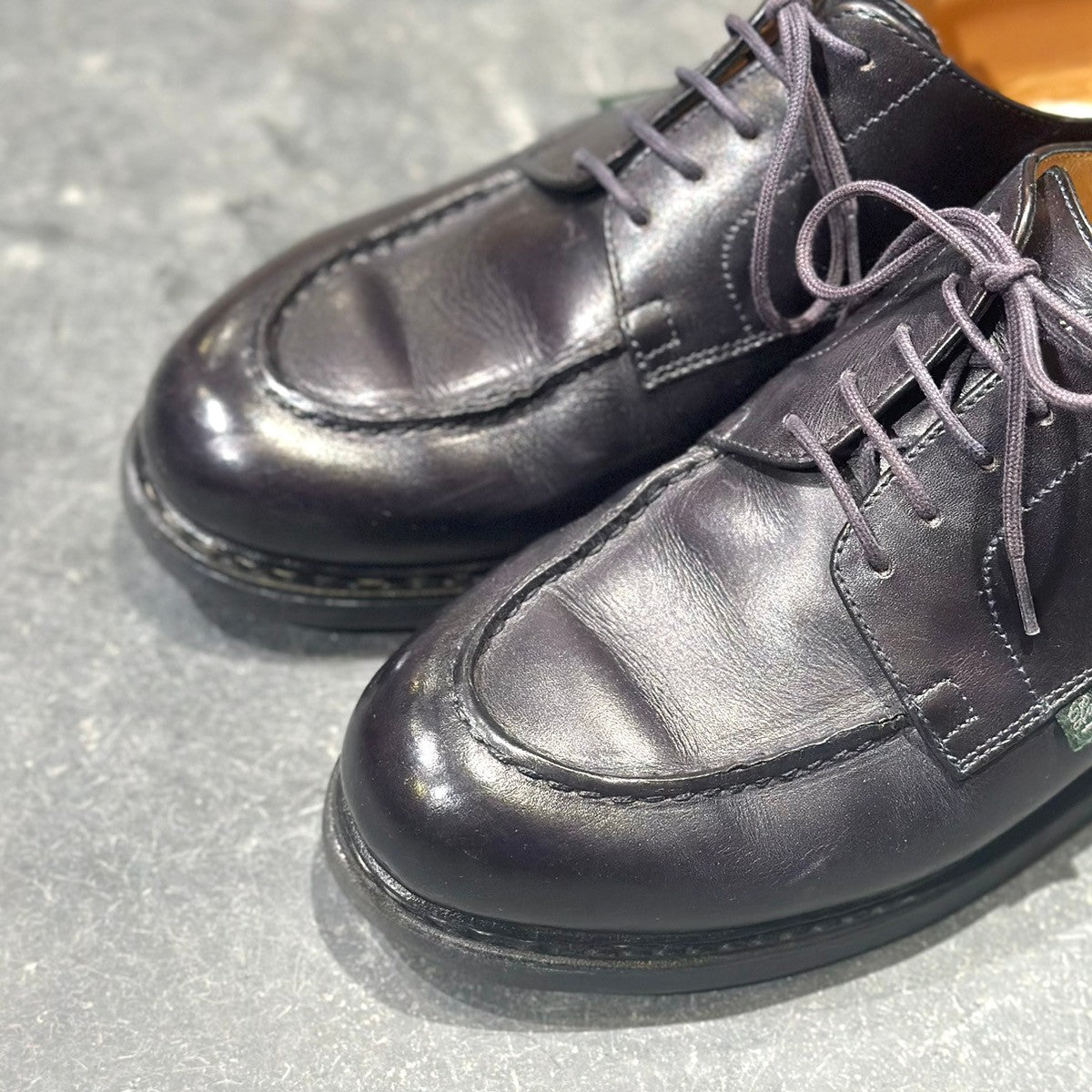 【Paraboot】パラブーツ シャンボード Uチップ カーフ ブラック メンズ サイズUK7 F283ラスト