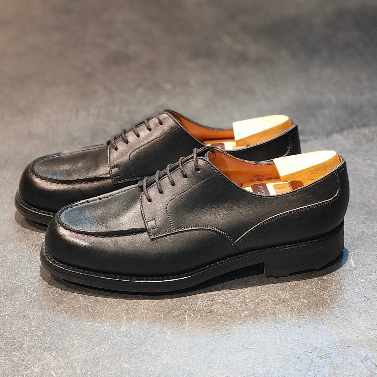 極美品 【J.M.WESTON】ジェイエムウエストン 641 ゴルフ Uチップ ボックスカーフ ブラック サイズ UK6.5E 31ラスト 定価¥168,300-