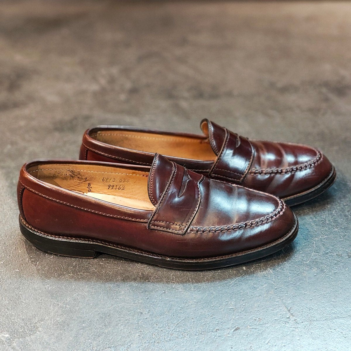 【ALDEN】オールデン 99162 ペニーローファー コードバン ダークバーガンディ サイズ US7D バンラスト 定価¥215,600-