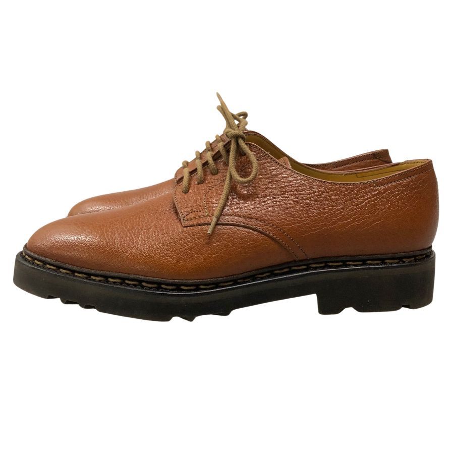 新品未使用 Sスタンプ【JOHN LOBB】ジョンロブ オスロ コテージライン プレーントゥ バッファローレザー ブラウン サイズUK6.5