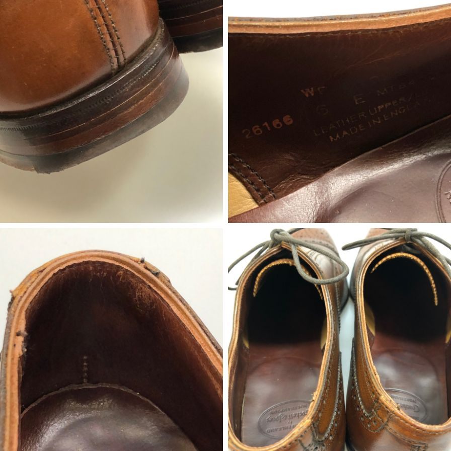 【CROCKETT&JONES】クロケット&ジョーンズ ウェルベック2 セミブローグ カーフ ブラウン サイズ6