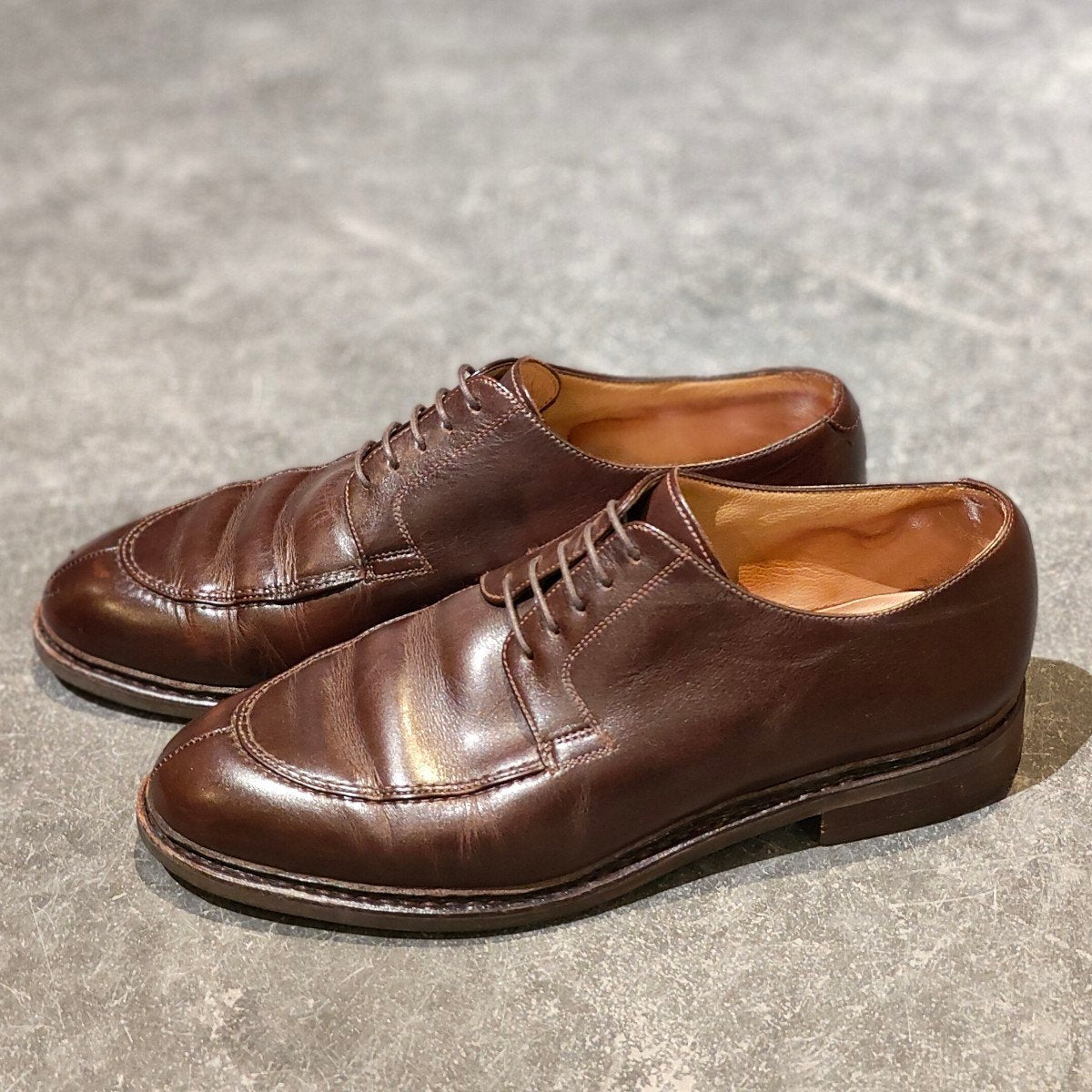 【PARABOOT】パラブーツ ルソー Uチップ カーフ カフェ サイズ UK7