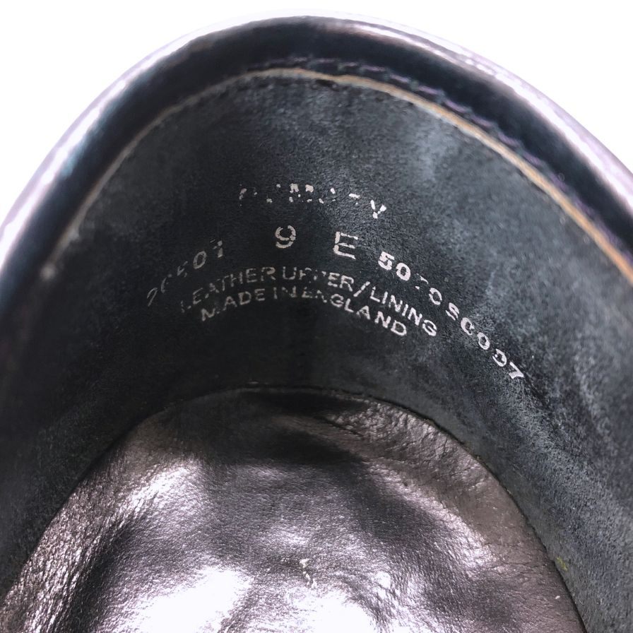 希少 美品 【CROCKETT & JONES】クロケット&ジョーンズ ロムジー ローファー コードバン アンラインド ネイビー サイズUK9E 375ラスト