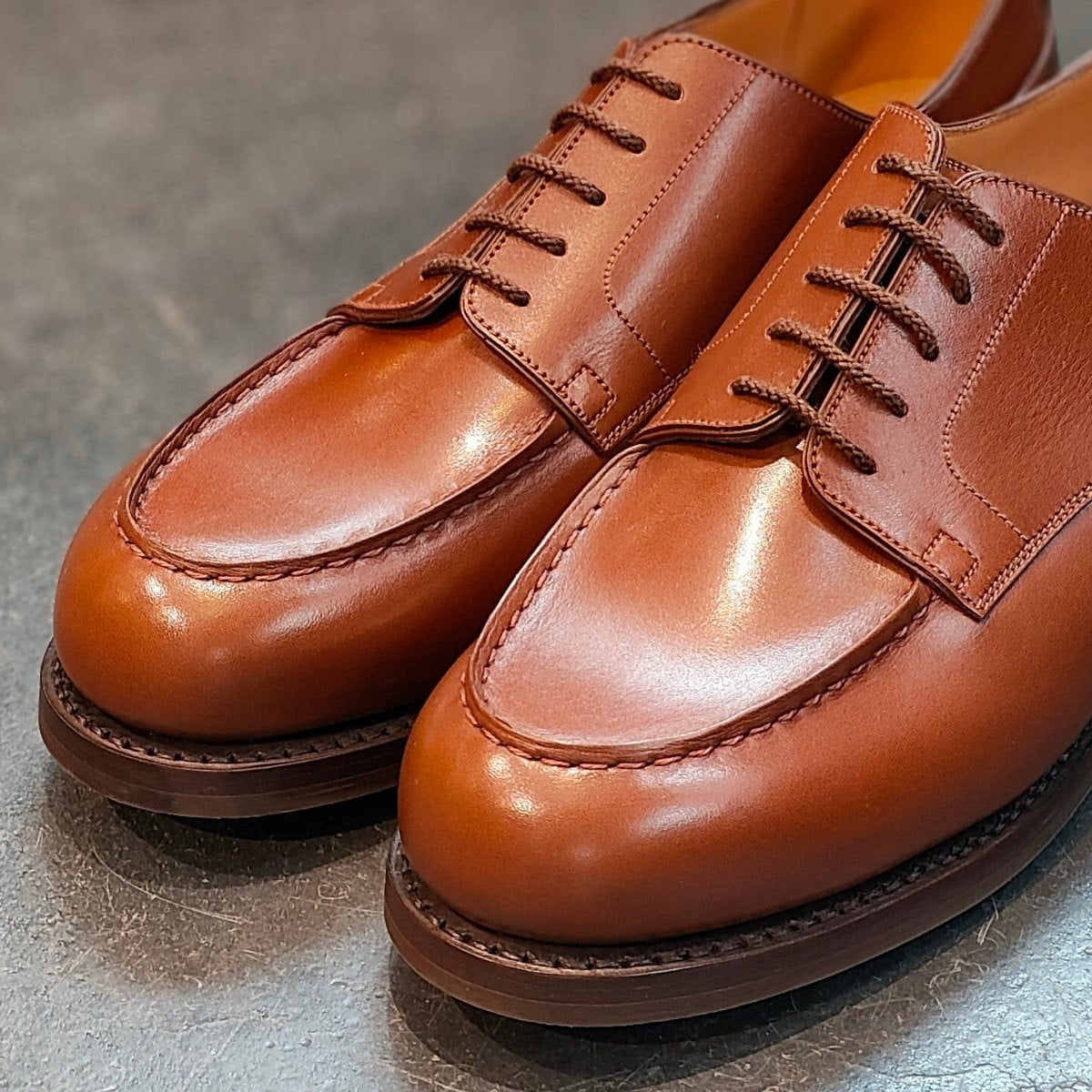 希少 新品未使用 【J.M.WESTON】ジェイエムウエストン 641 ゴルフ Uチップ ロシアンカーフ タンブラウン サイズ US7.5D 31ラスト