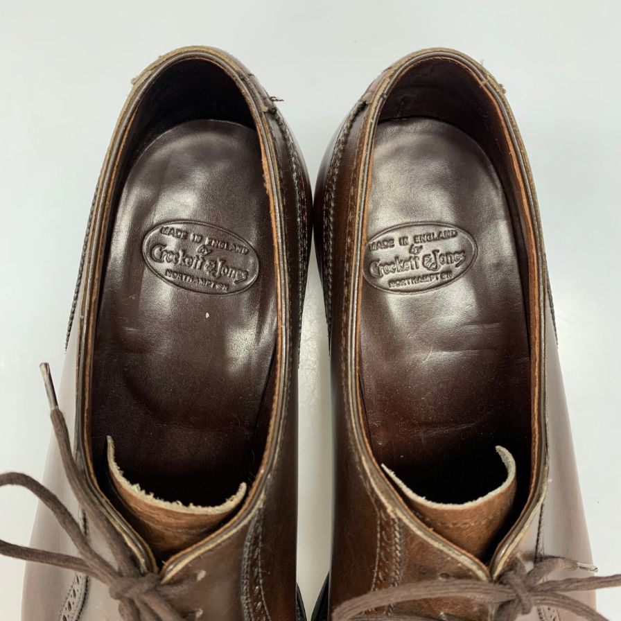 【CROCKETT&JONES】クロケットアンドジョーンズ ビジネスシューズ ブラウン(茶系) サイズ UK7D ラスト