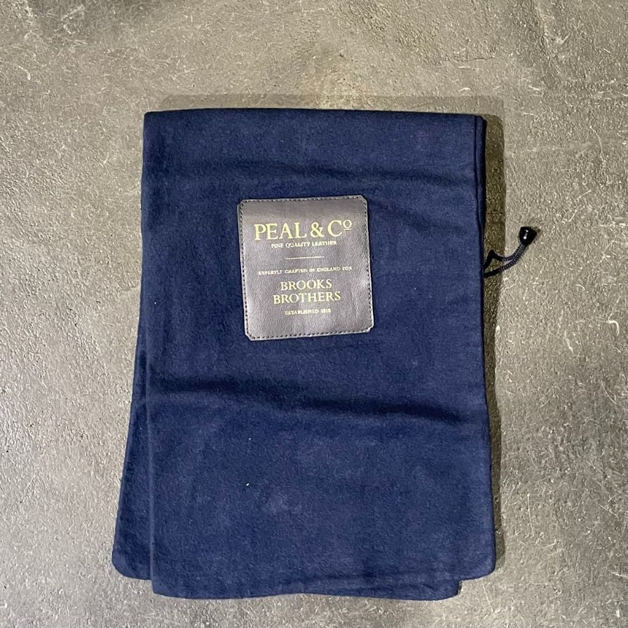 【PEAL&CO】ピール&コー ブルックスブラザーズ別注 ホールカット バインダーカーフ ブラック サイズ US8D
