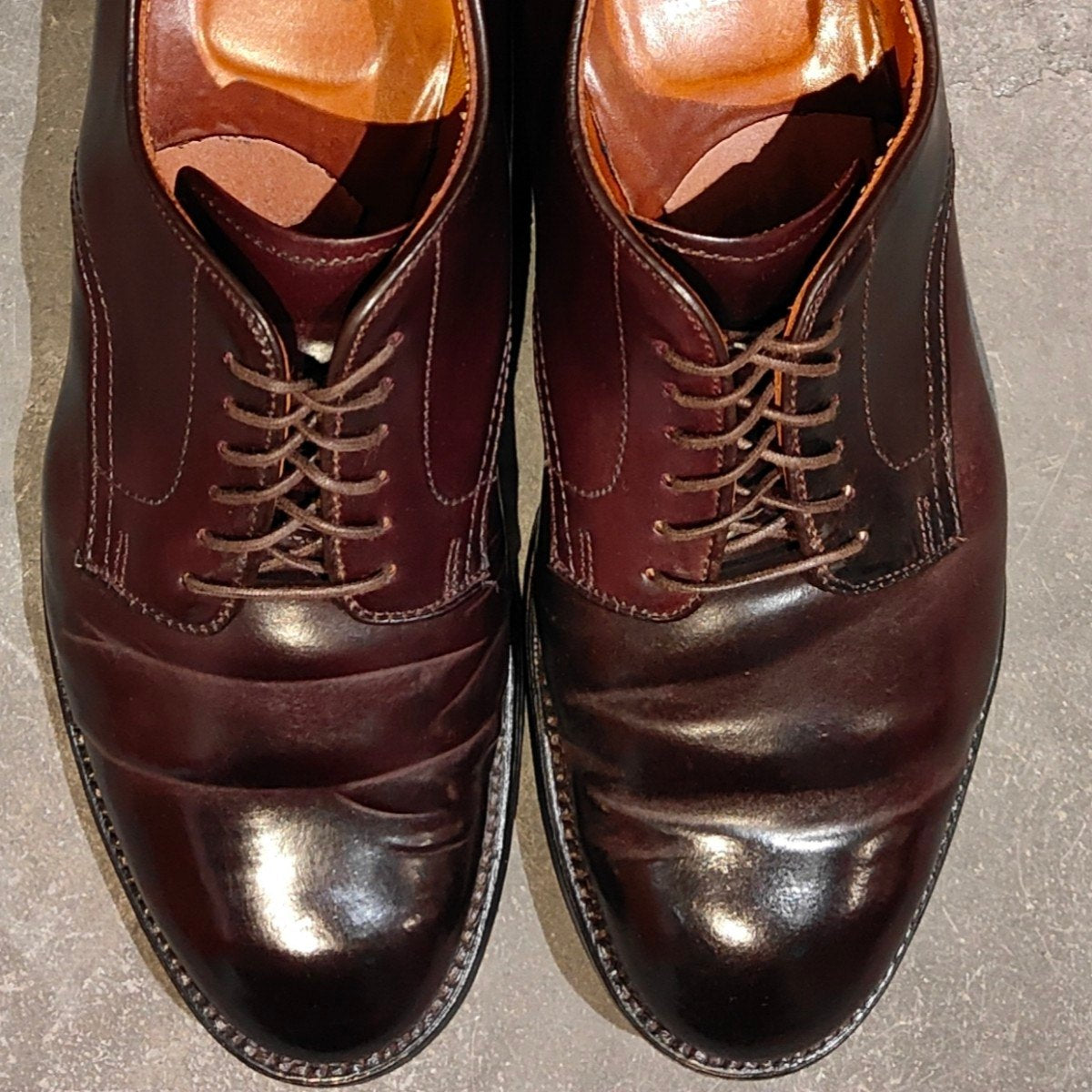 【ALDEN】オールデン 53501 プレーントゥ コードバン ダークバーガンディ サイズ US9D モディファイドラスト 定価 ¥217,800-