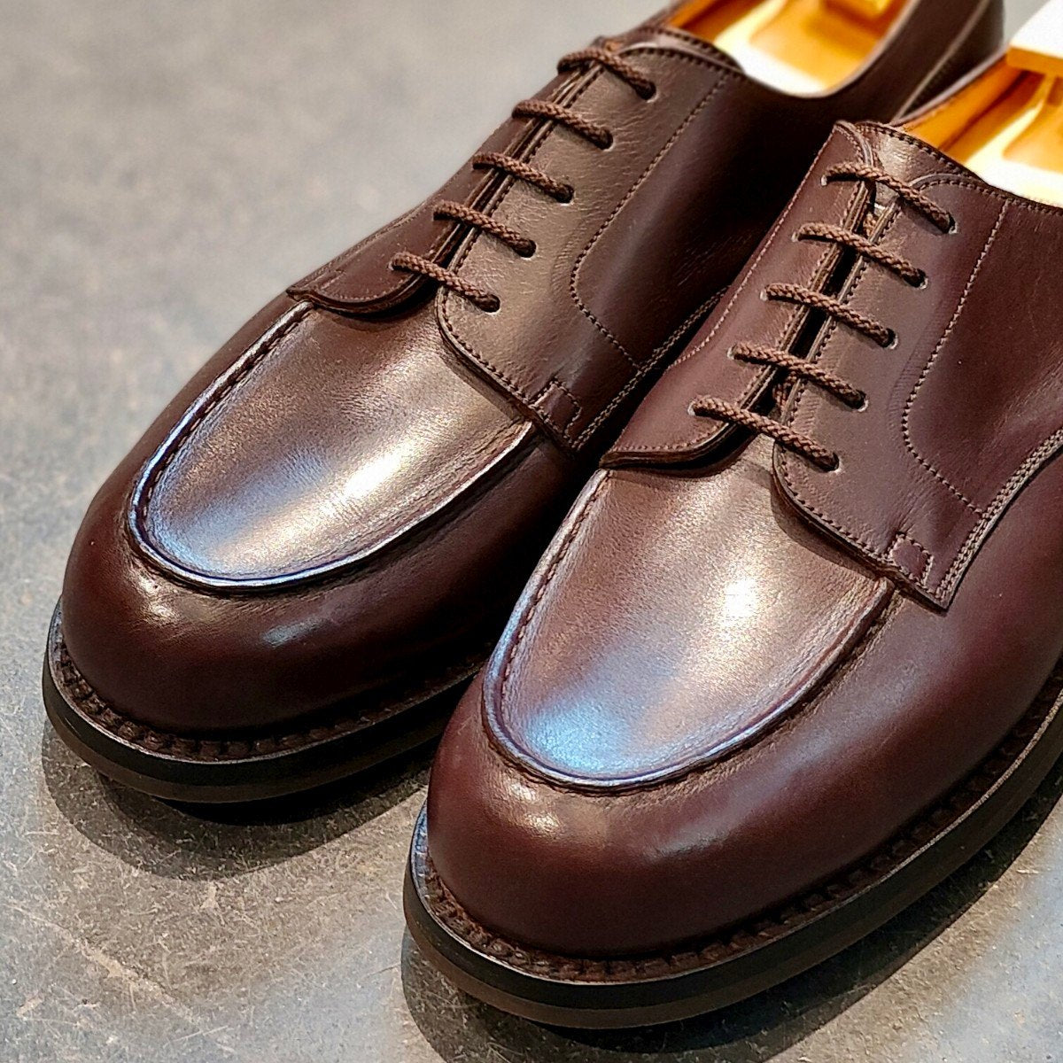 希少 新品未使用 【J.M.WESTON】ジェイエムウエストン 641 ゴルフ Uチップ 旧旧ロゴ カーフ ダークブラウン サイズ UK9C 31ラスト 参考定価¥176,000-