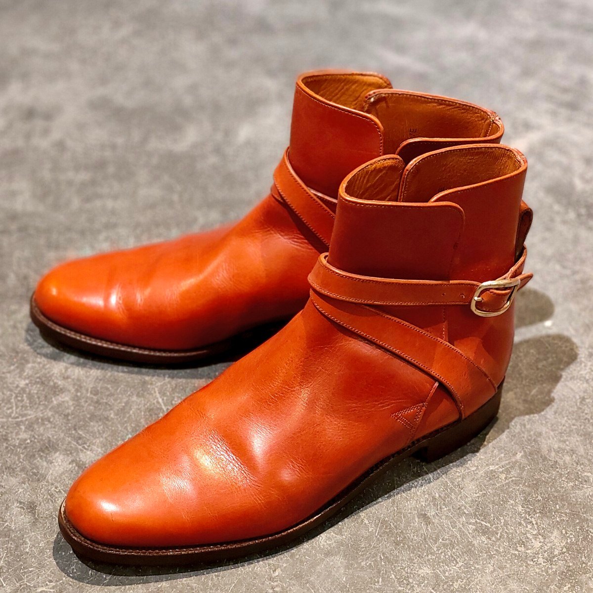 美品【GRENSON】グレンソン ジョッパーブーツ カーフ ブラウン サイズ