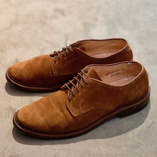 【ALDEN】オールデン ユニオンメイド別注 29336F プレーントゥ スエード ブラウン サイズ US7.5D バリーラスト