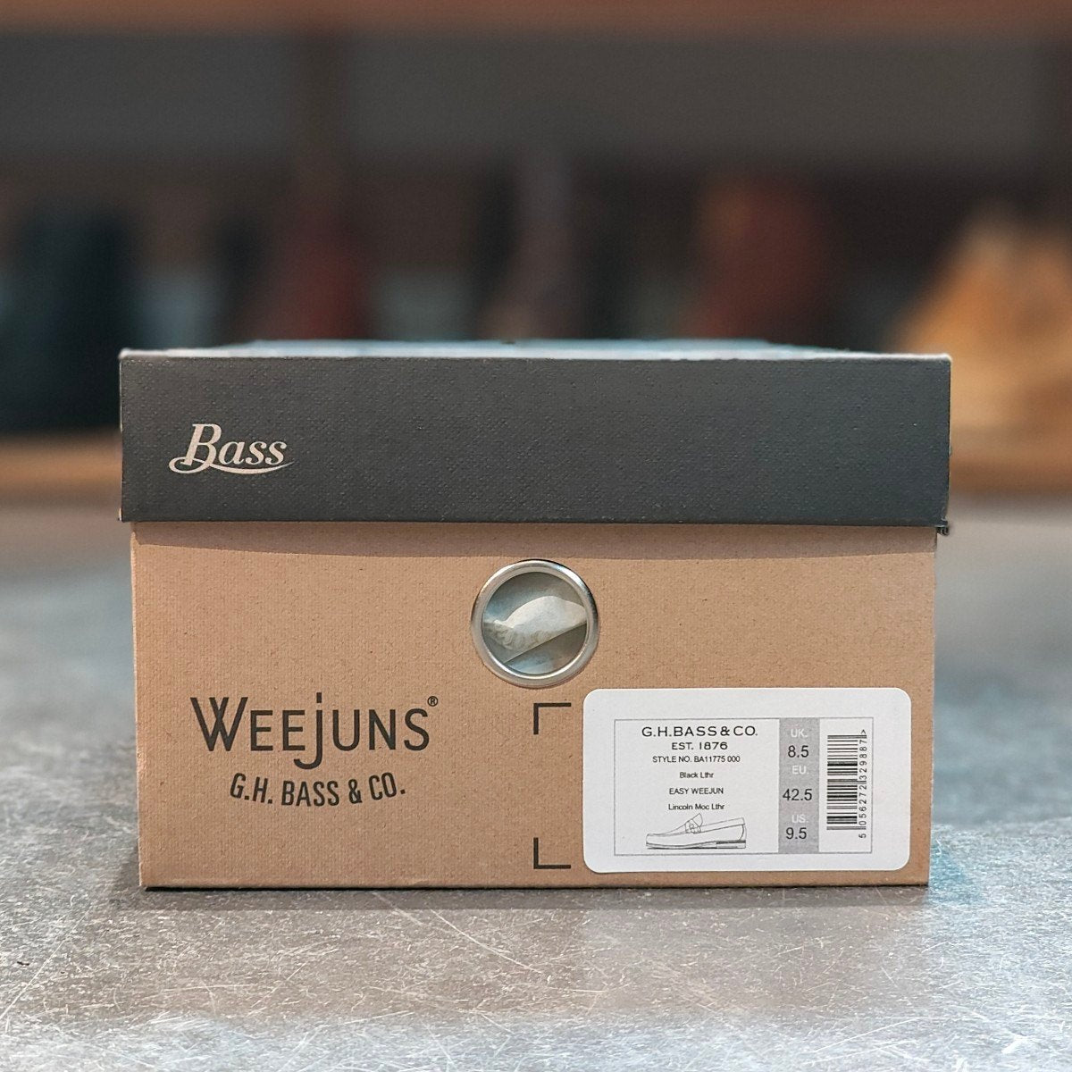 新品未使用 【G.H.Bass&Co.】ジーエイチバス 11775 リンカーン ローファー カーフ ブラック サイズ US9.5 定価¥27,500-