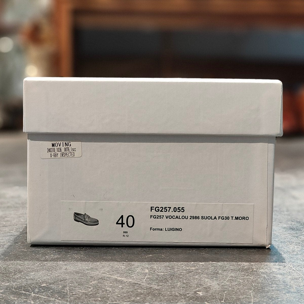 使用数回 【F.lli Giacometti】フラテッリ ジャコメッティ FG257 ローファー カーフ ダークブラウン サイズ40 参考定価¥129,800-