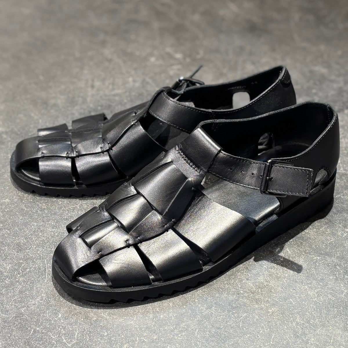 【Paraboot】パラブーツ グルカサンダル パシフィック カーフ ブラック サイズ 44