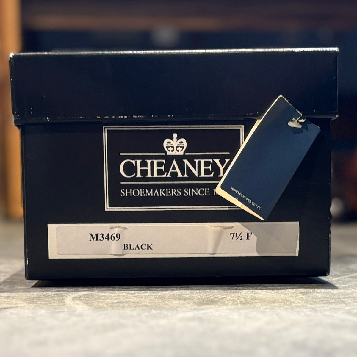 【CHEANEY】チーニー トゥモローランド別注 M3469 ストレートチップ カーフ ブラック サイズUK7.5F