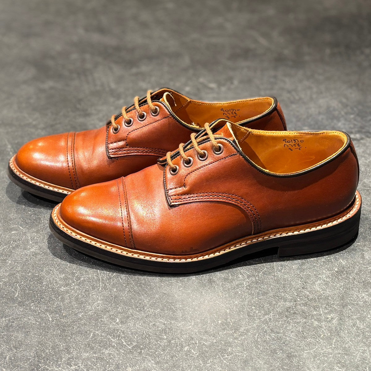 【Tricker’s】トリッカーズ レザーシューズ M798 ストレートチップ カーフ ブラウン サイズ UK8