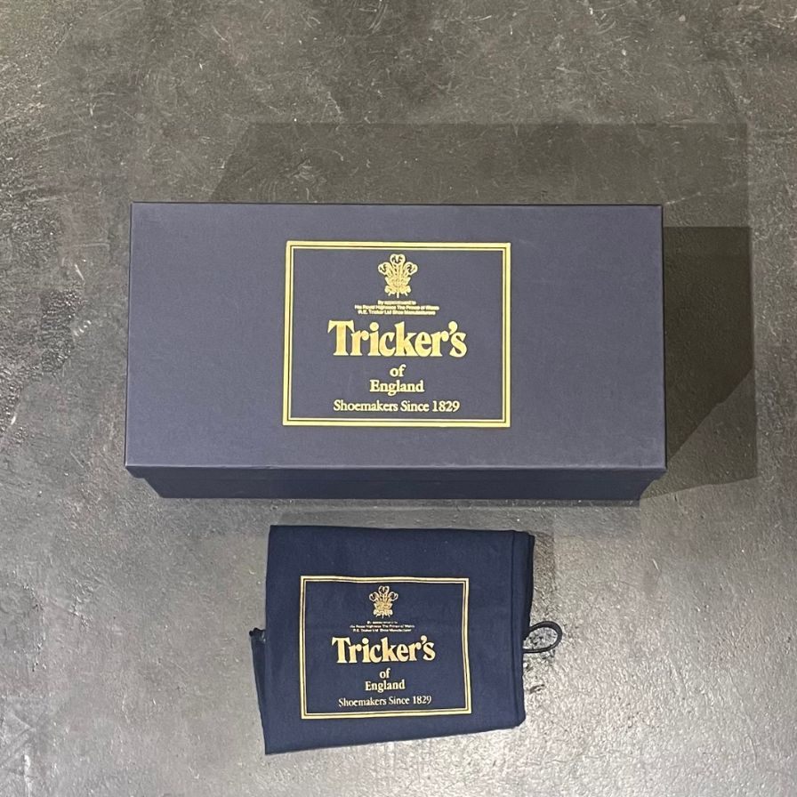 【Tricker's】トリッカーズ M5633 ウイングチップ カーフ ブラウン サイズ UK8 ※使用感強
