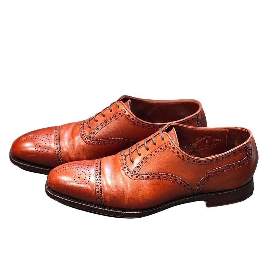 【Crockett&Jones WELBECK】クロケット&ジョーンズ ビジネスシューズ ブラウン(茶系) サイズ 5E ラスト