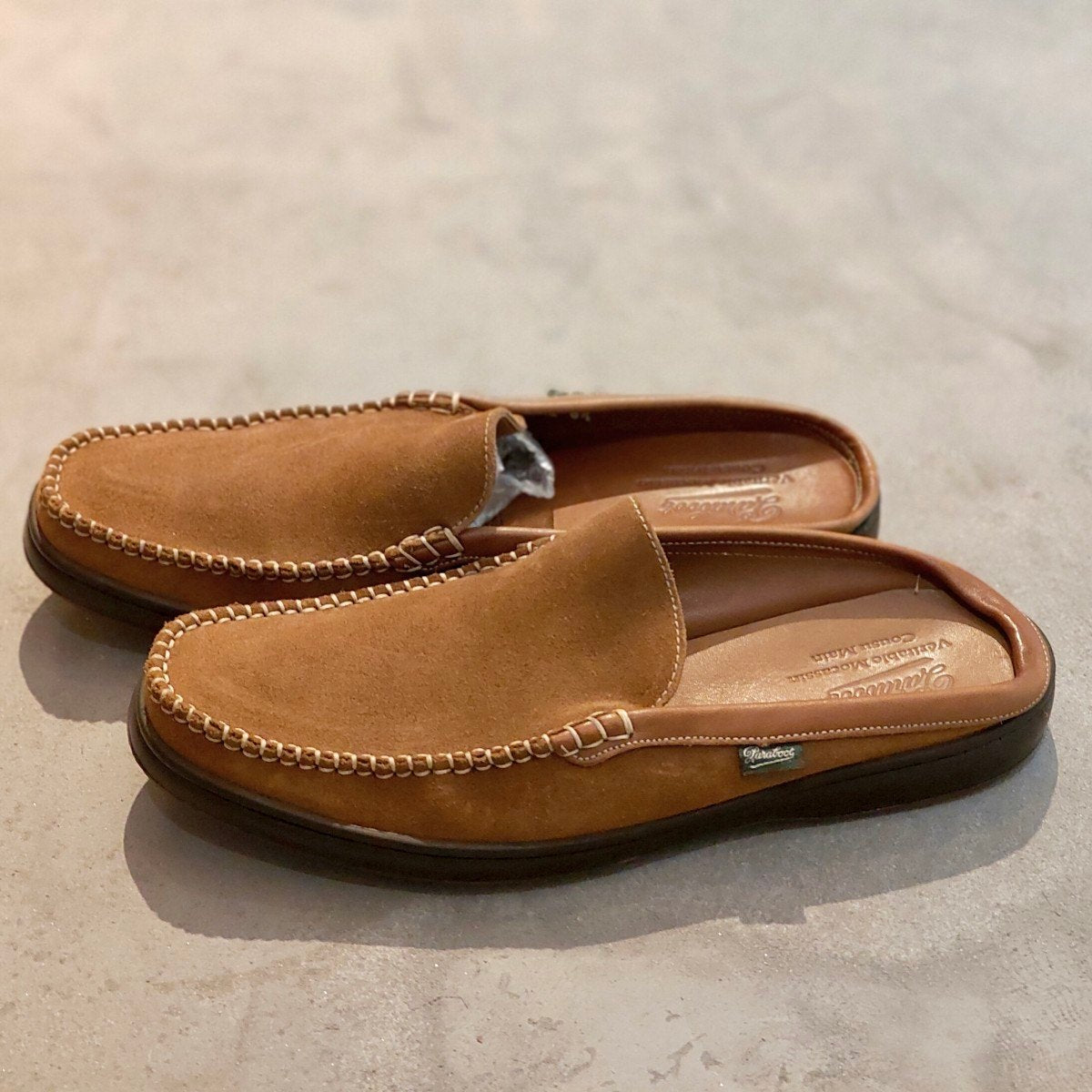 【PARABOOT】パラブーツ バハマ 0412 スリッポン スエード ブラウン サイズUK8.5