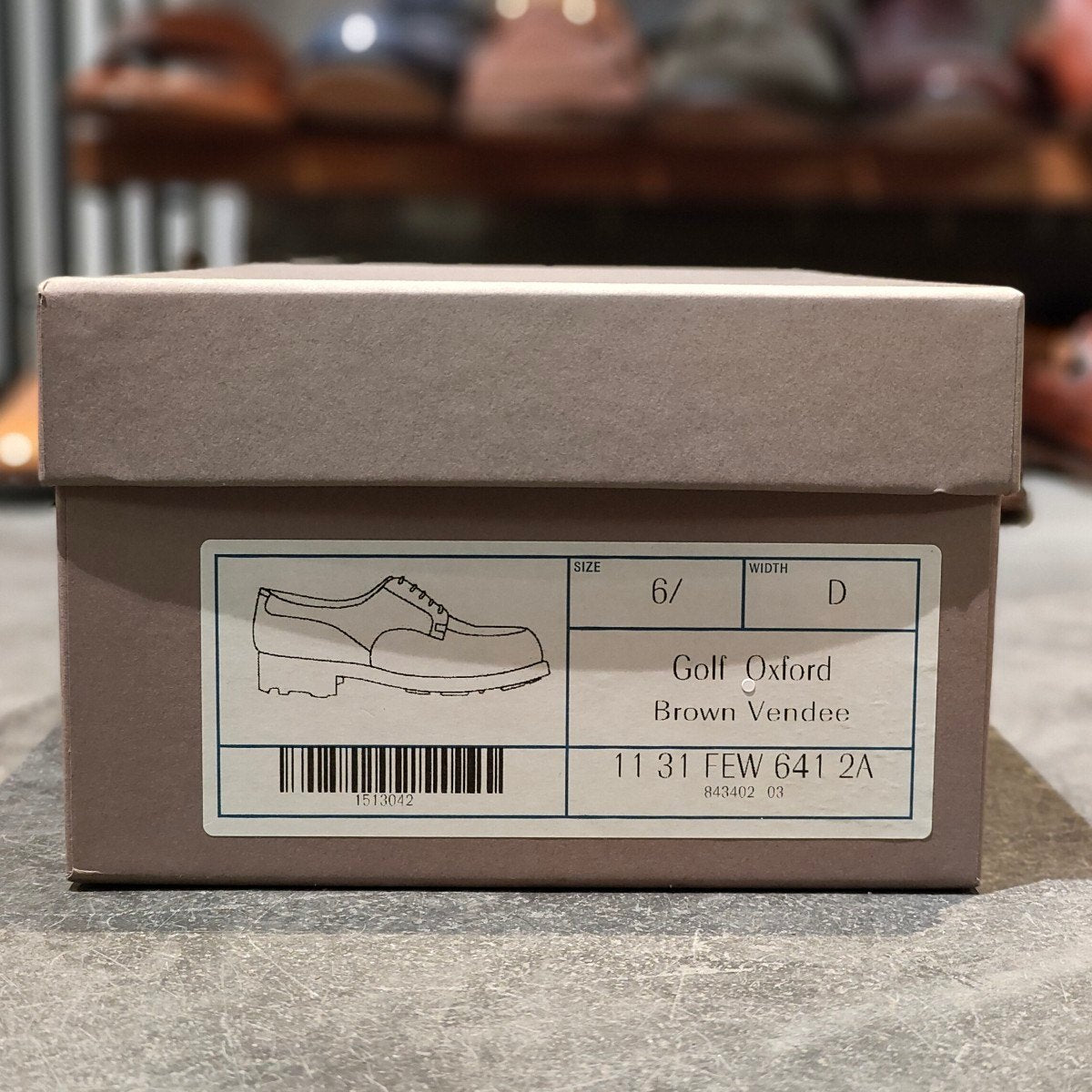 美品【J.M.WESTON】ジェイエムウエストン 641 ゴルフ Uチップ カーフ ダークブラウン サイズUK6.5D 31ラスト
